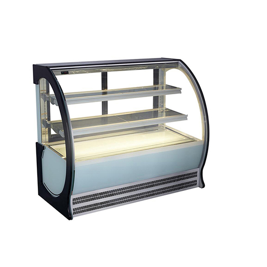 refrigerated display case for desserts